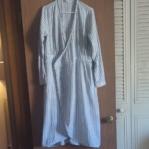 Time and Tru Blue and White Striped Dress